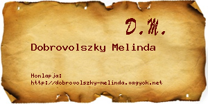Dobrovolszky Melinda névjegykártya